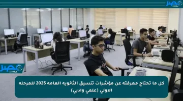 كل ما تحتاج معرفته عن مؤشرات تنسيق الثانوية العامة 2025 للمرحلة الأولى (علمي وأدبي)